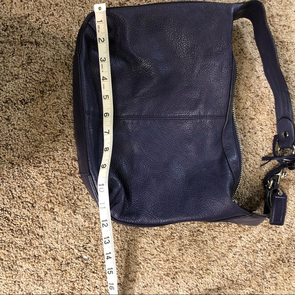Purple- blue small coach hobo bag - Picture 5 of 8